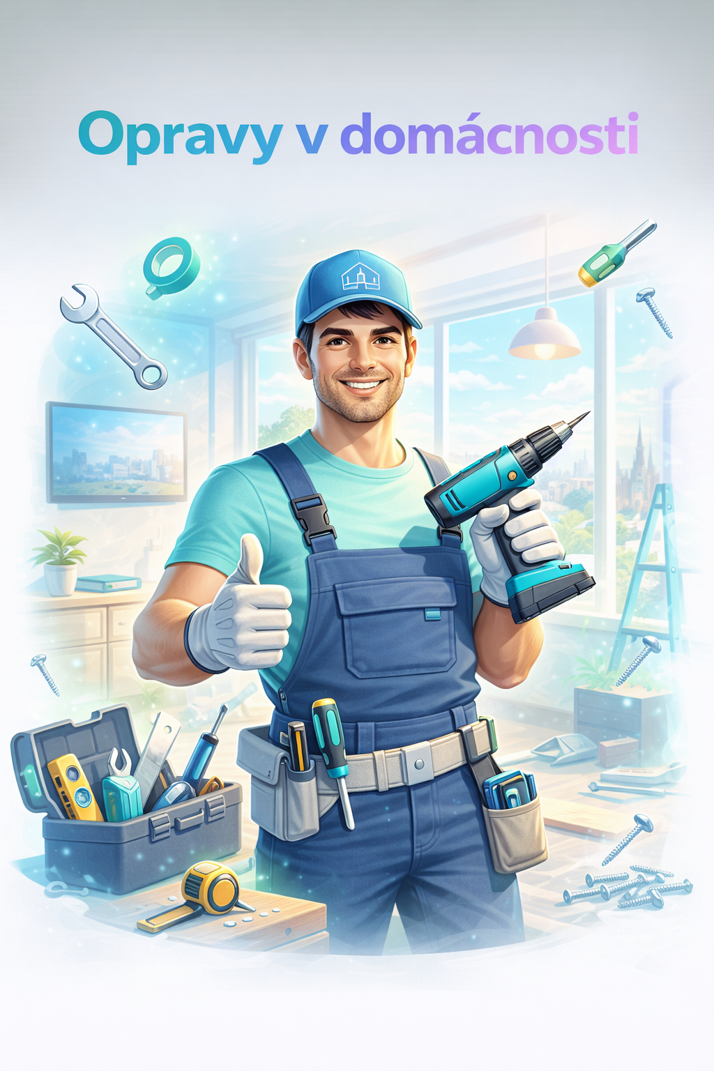 Ilustrační obrázek domácího servisu a oprav v domácnosti